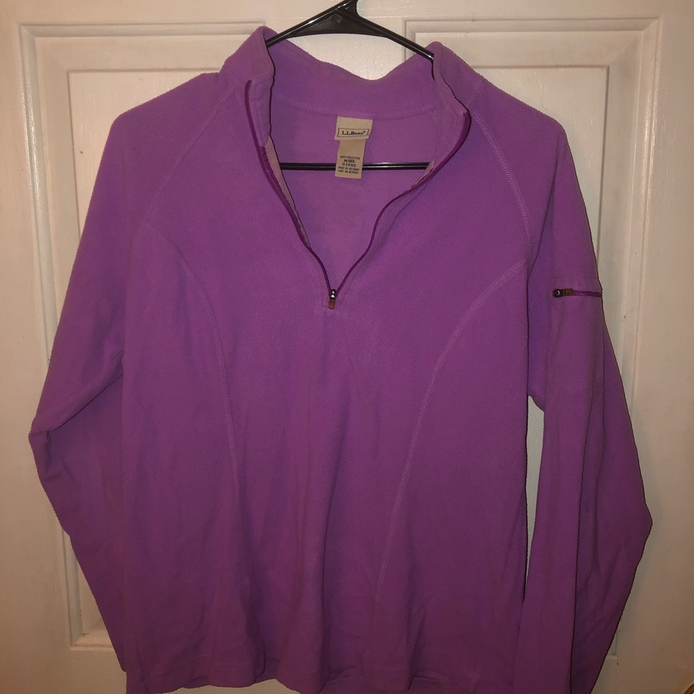 Purple quarter zip L.L Bean jacket